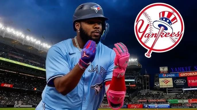 Vladimir Guerrero Jr likes a picture of himself on Instagram in a Yankees uniform #bluejays #mlb