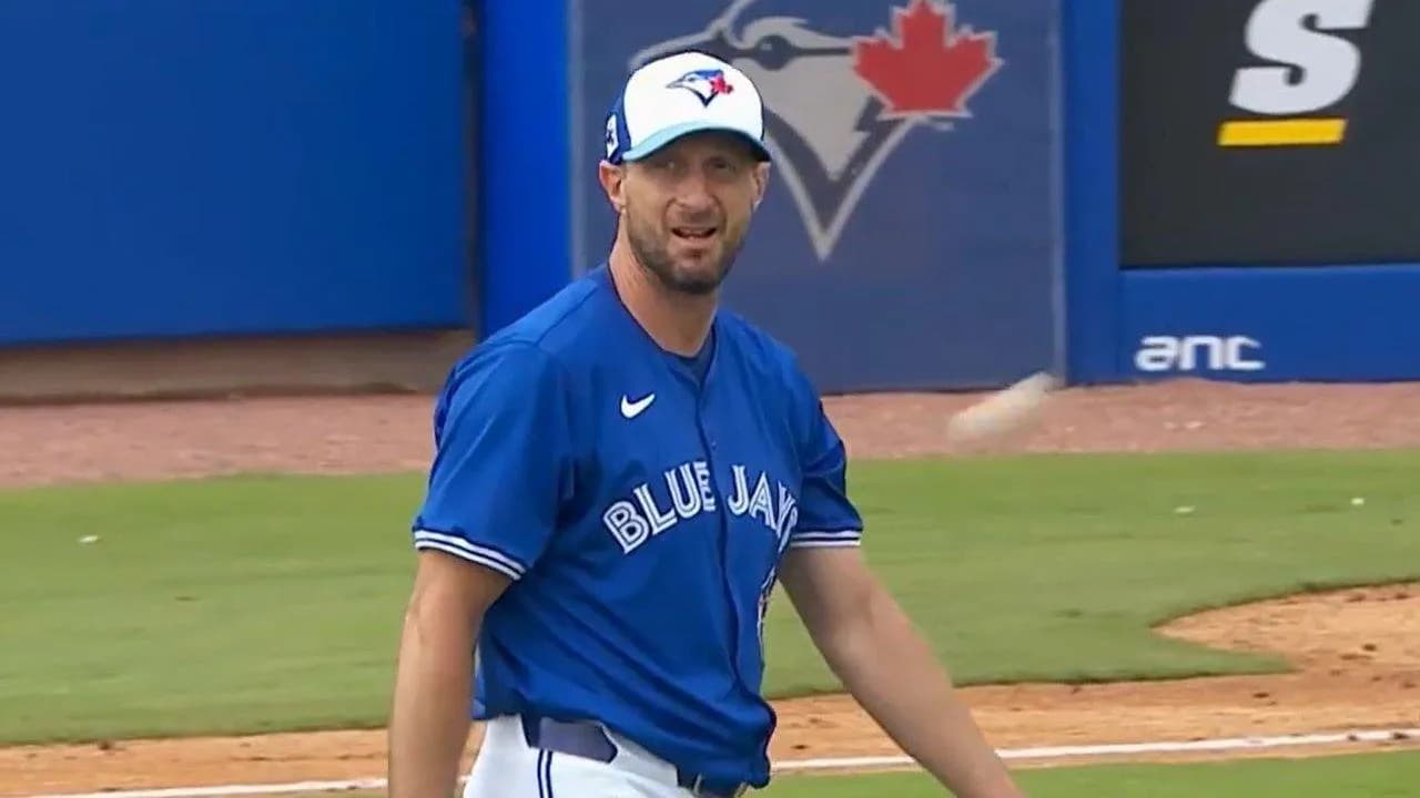 Blue Jays pitcher Max Scherzer speaks on his injury after outing #bluejays #mlb