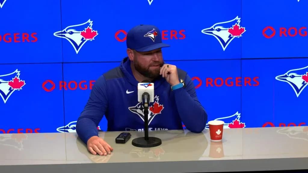 Blue Jays manager John Schneider speaks on Bowden Francis #bluejays #mlb