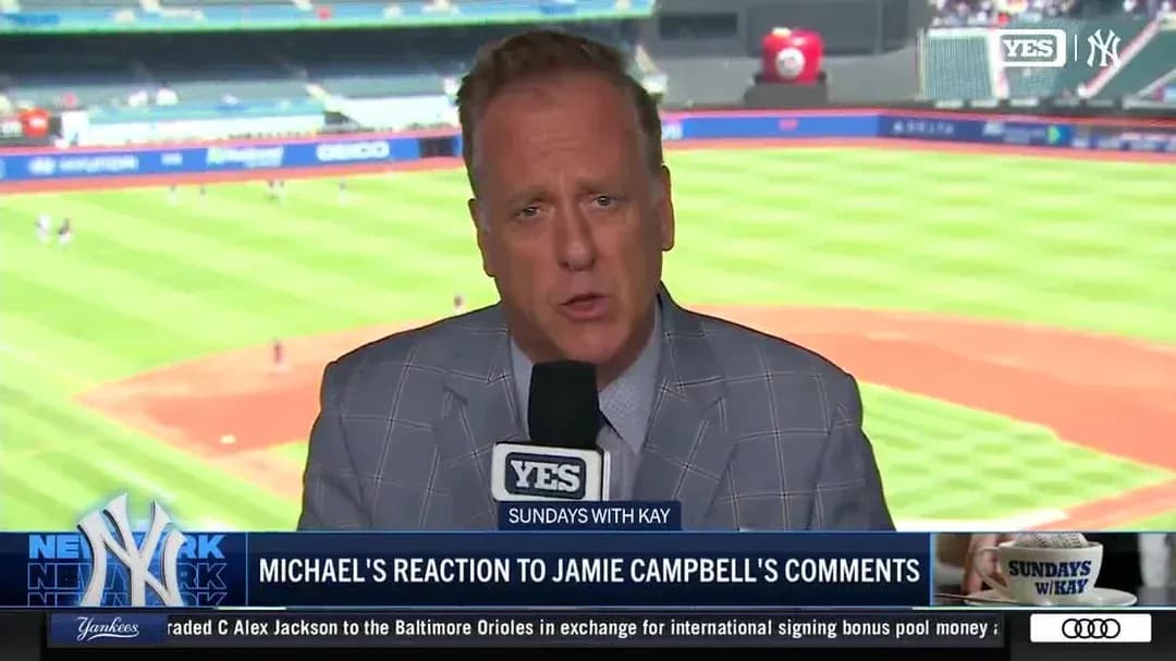 Yankees broadcaster rips into Blue Jays broadcaster Jamie Campbell #bluejays #mlb