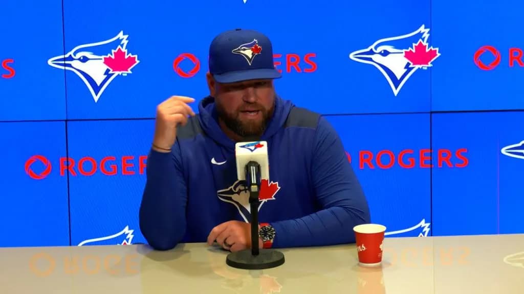 Blue Jays manager John Schneider gives update on catcher Alejandro Kirk #bluejays #mlb