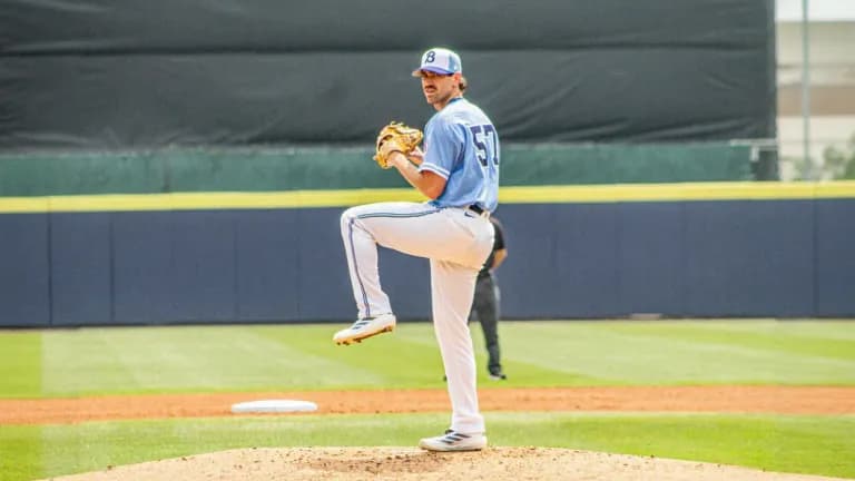 Blue Jays pitcher Shane Bieber pitching for the Buffalo Bisons on a rehab assignment #bluejays #mlb