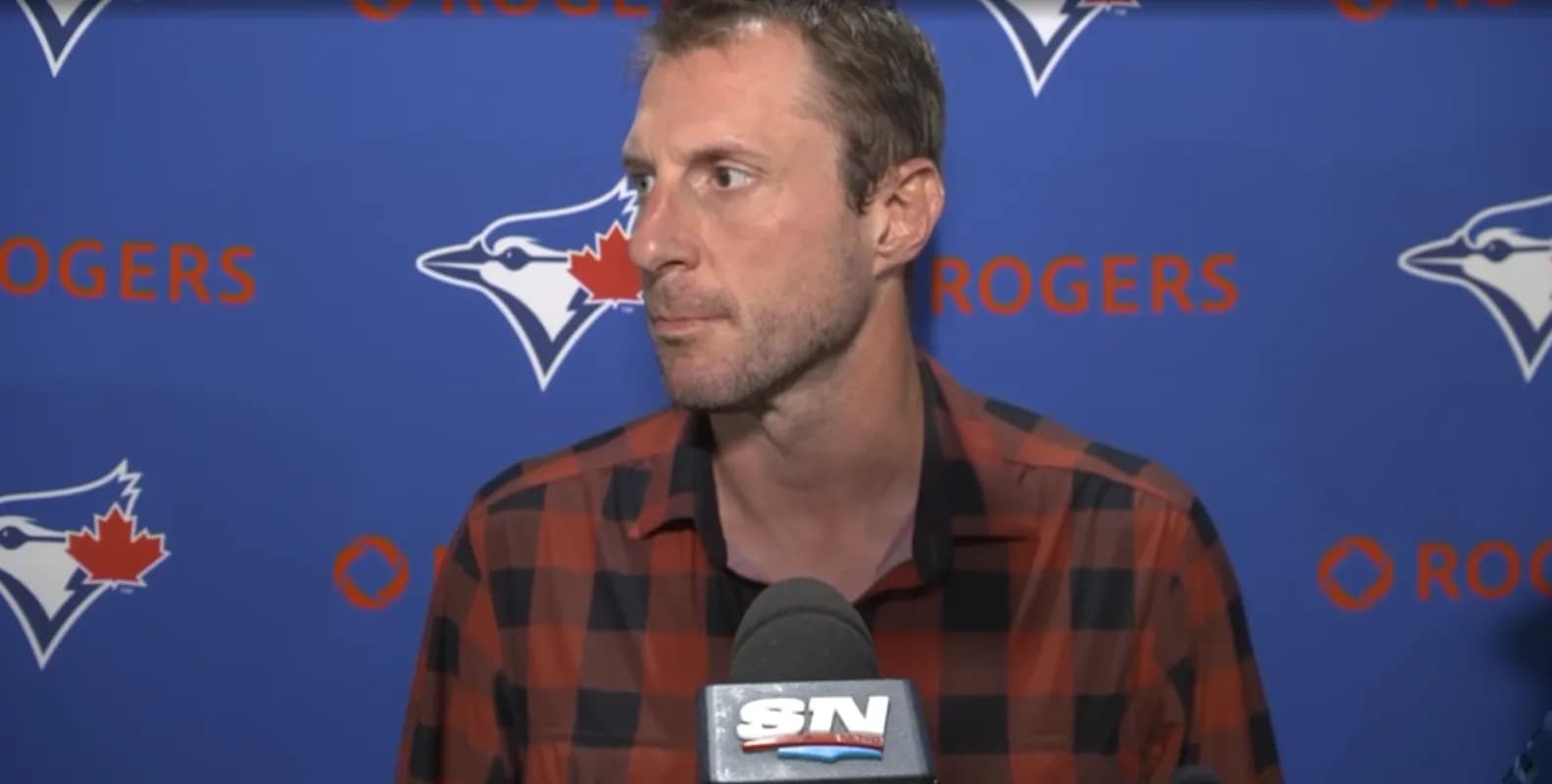 Blue Jays Max Scherzer speaks on the Yankees relaying pitches #bluejays #mlb
