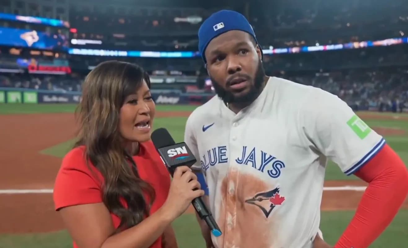 Blue Jays Vladimir Guerrero speaks about game 7 matchup #bluejays #mlb