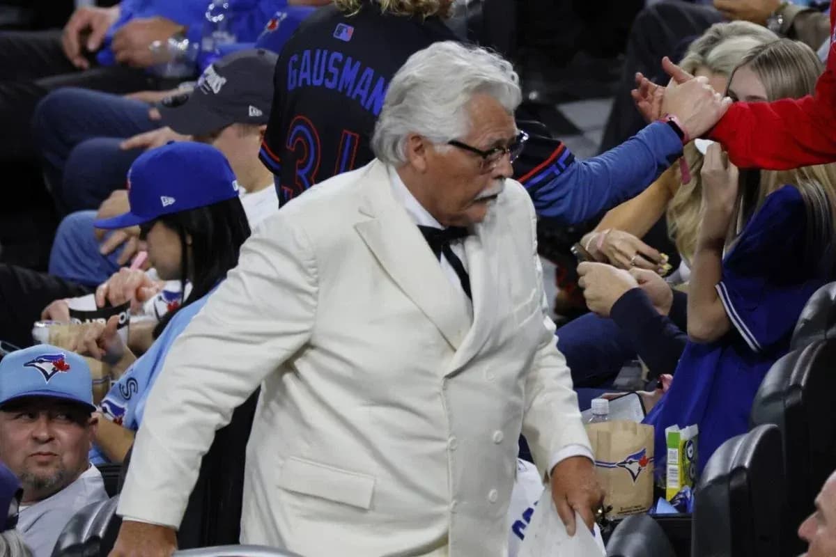 Truth behind Colonel Sanders look alike revealed #bluejays #mlb