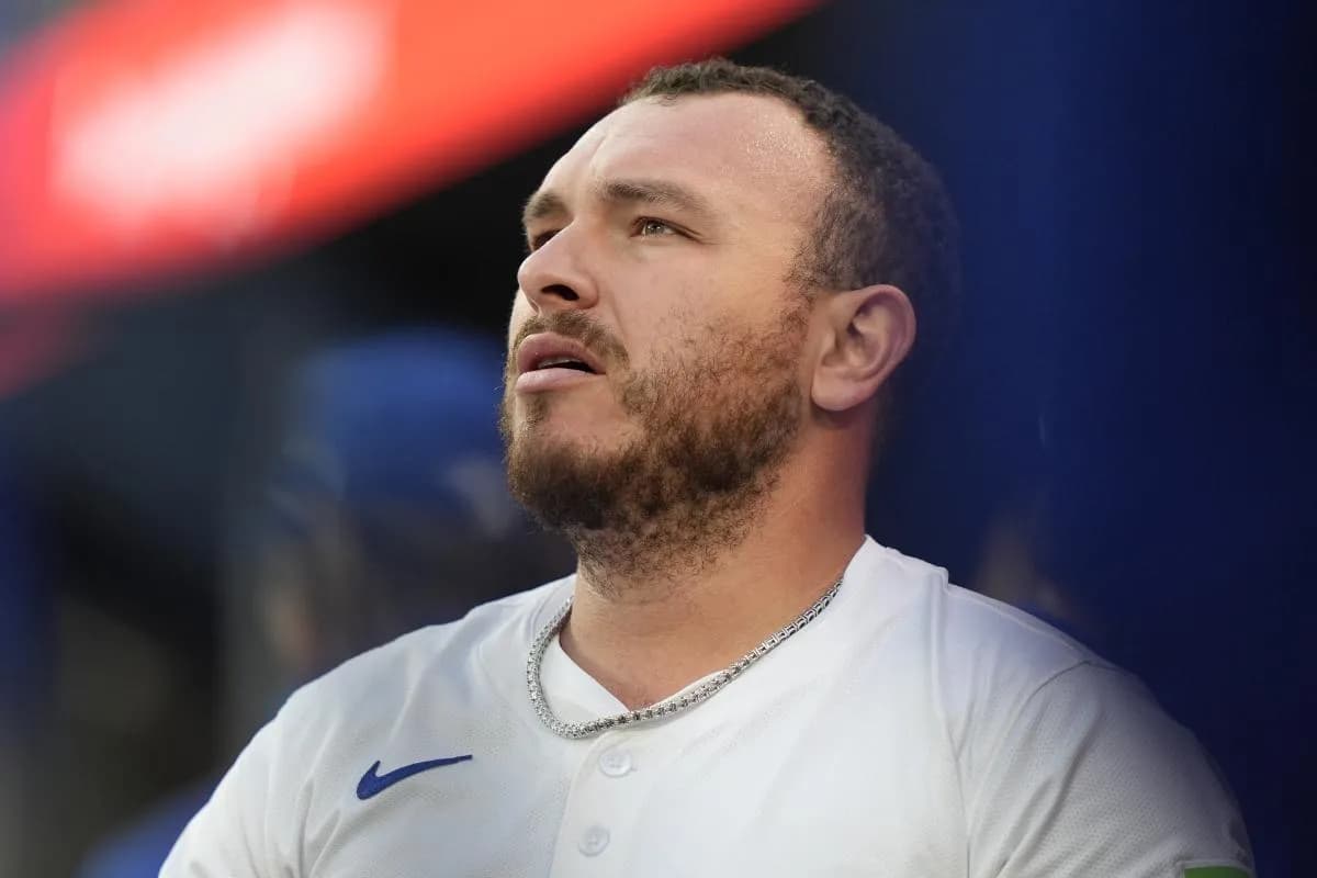 Toronto Blue Jays catcher Alejandro Kirk (30) looks at the scoreboard after hitting a homerun against the Minnesota Twins during the first inning at Rogers Centre.