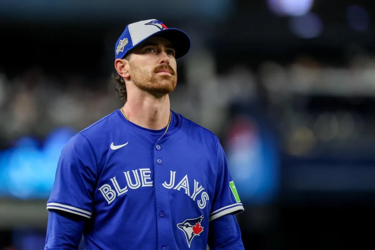 Toronto Blue Jays starting pitcher Shane Bieber (57) walks to the dugout prior to the game against the New York Yankees during game three of the ALDS round for the 2025 MLB playoffs at Yankee Stadium.