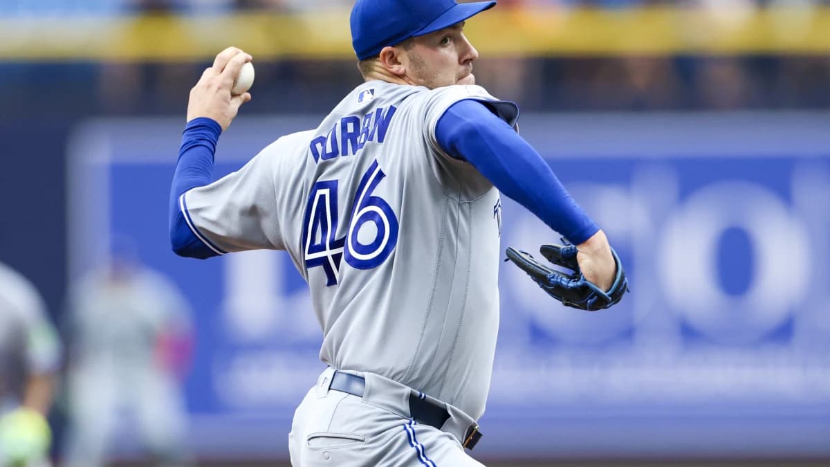 Toronto Blue Jays starting pitcher Patrick Corbin (46) throws a pitch against the Tampa Bay Rays in the second inning at Tropicana Field.