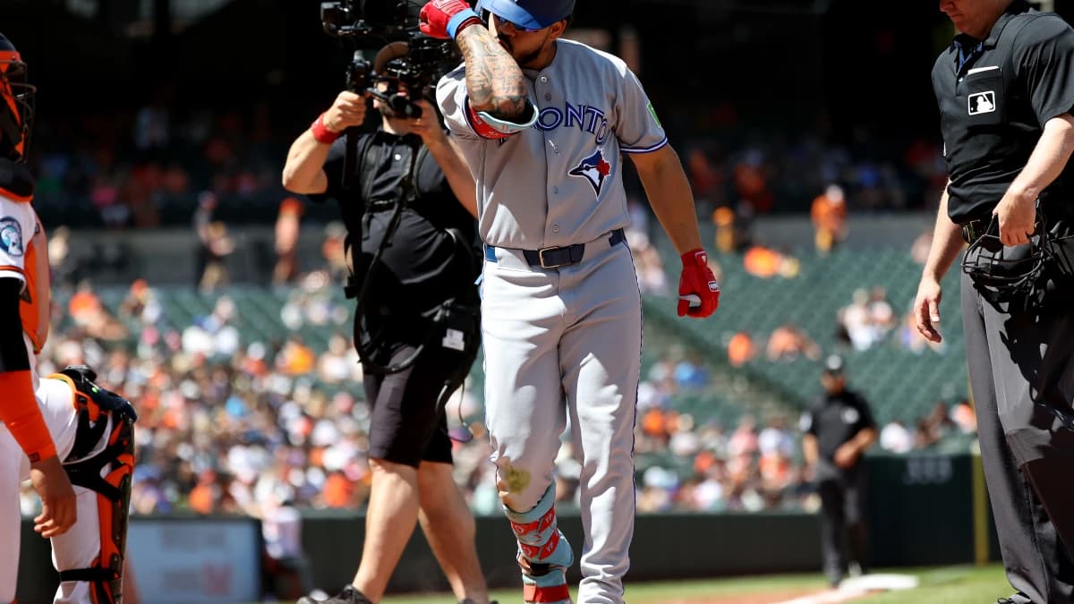 Toronto Blue Jays left fielder Yohendrick Pinango (24) celebrates after hitting a home run during the eighth inning against the Baltimore Orioles at Oriole Park at Camden Yards