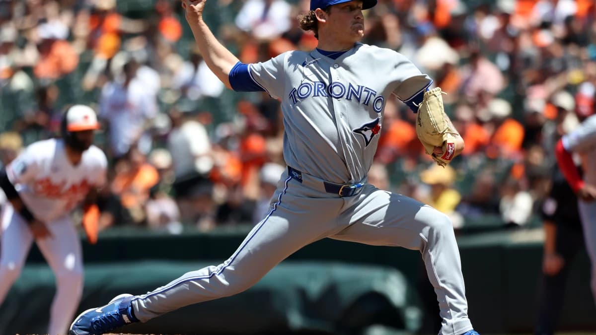 Toronto Blue Jays pitcher Hayden Juenger (70) throws during the sixth inning against the Baltimore Orioles at Oriole Park at Camden Yards.