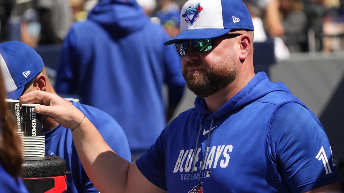 Toronto Blue Jays manager John Schneider during the second inning against the Tampa Bay Rays at Rogers Centre