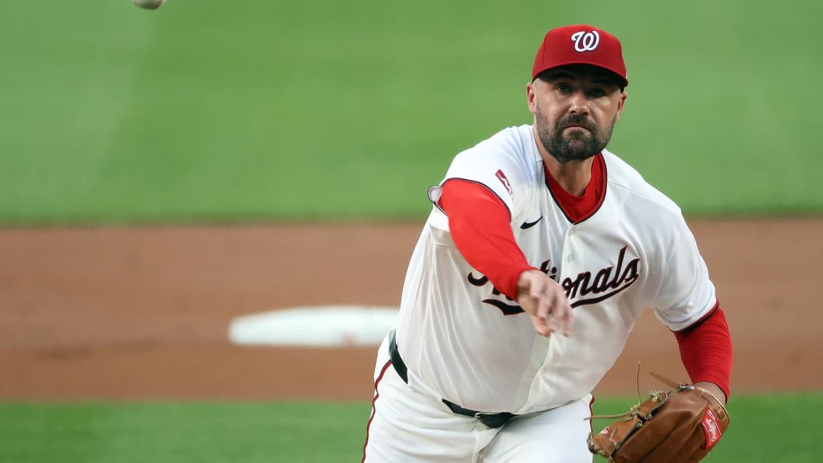 Washington Nationals starting pitcher Matt Waldron (56) throws during the first inning against the Colorado Rockies at Nationals Park