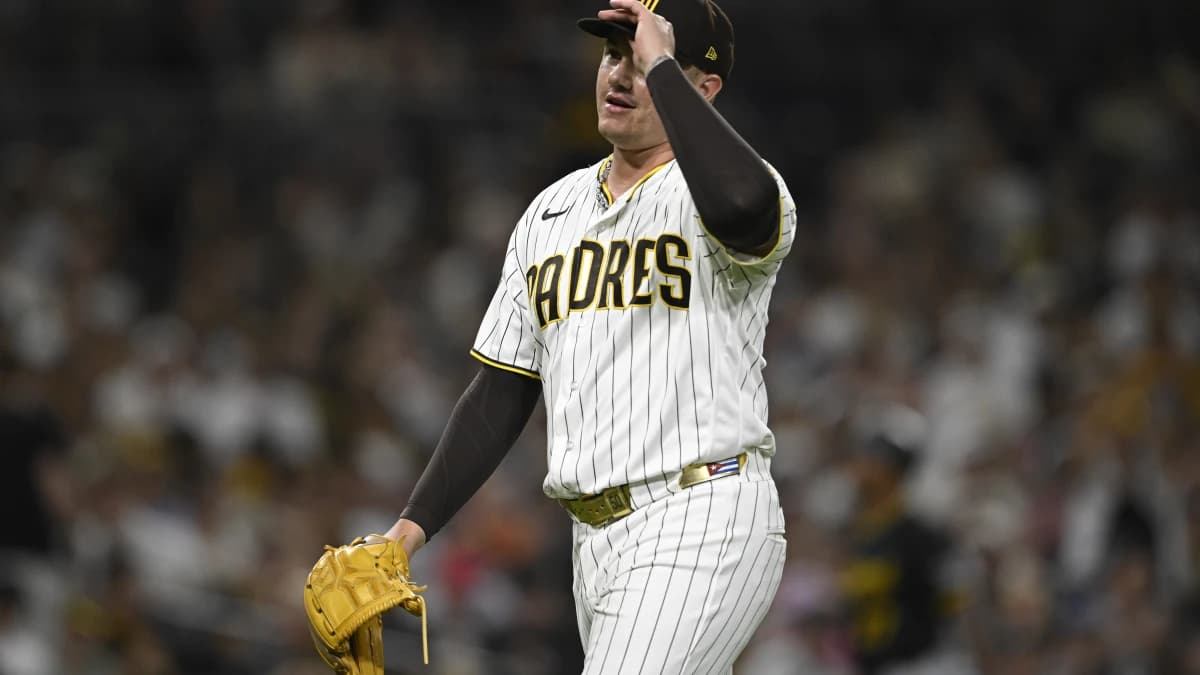 San Diego Padres pitcher Adrian Morejon (50) comes off the field after pitching during the eighth inning against the Pittsburgh Pirates at Petco Par
