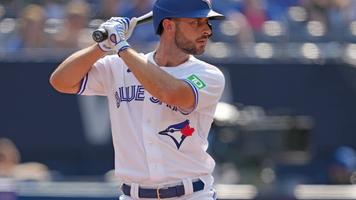 Toronto Blue Jays shortstop Paul DeJong (10) waits for a pitch against the Baltimore Orioles during the fifth inning at Rogers Centre