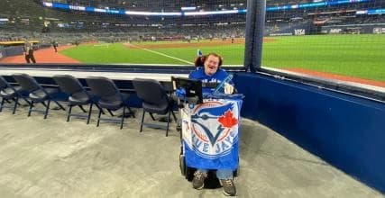 Andrew Nielsen upset after issue with seating at Rogers Centre.