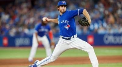 Jordan Romano closing out 9th inning