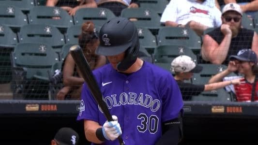 Colorado Rockies Prospect, Aaron Schunk making his MLB Debut.
