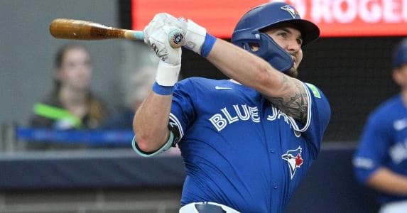 Horwitz at the plate for the Blue Jays #bluejays #mlb