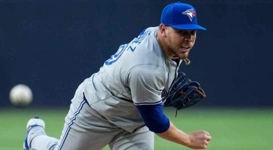 Rodriguez on the mound for the Blue Jays #bluejays #mlb