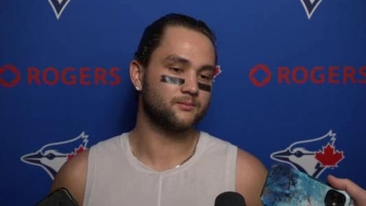 Bichette interview after Blue Jays game #bluejays #mlb