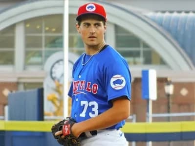 Bloss on the mound for the Bisons #bluejays #mlb