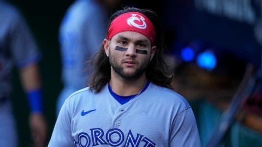 Bichette in the Blue Jays dugout #bluejays #mlb