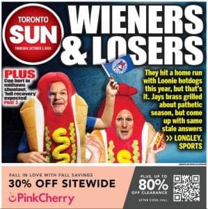 Toronto Sun cover of Ross Atkins and mark Shapiro #bluejays #mlb