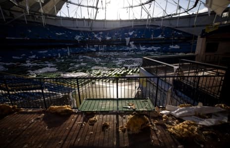 Tampa Bay Rays finally show pictures of inside of Tropicana Field #rays #mlb