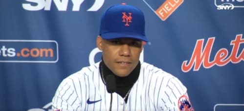 Juan Soto has first press conference with the Mets and makes comments about the Yankees #yankees #mlb #mets