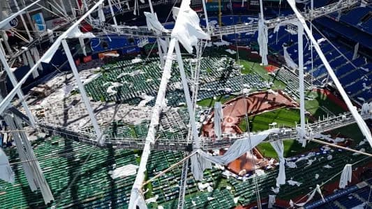 Tampa Bay Rays home field Tropicana Field #mlb #rays #milton