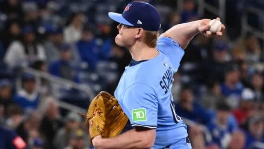 Blue Jays reliever makes history in MLB debut. #BlueJays #PaxtonSchultz #History