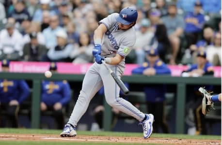 Barger hit three doubles in Blue Jays' 6-3 win on Friday. #BlueJays #Barger