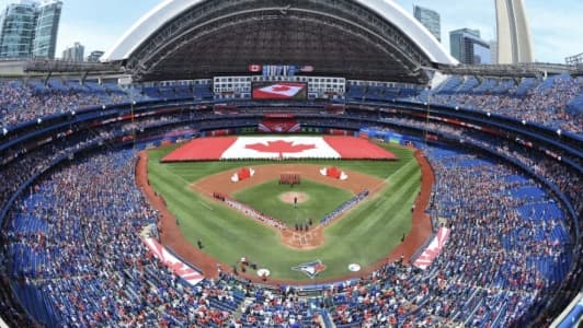 Fans divided as Blue Jays reveal bold new Canada Day hat. #BlueJays #CanadaDay #Hats #MLB