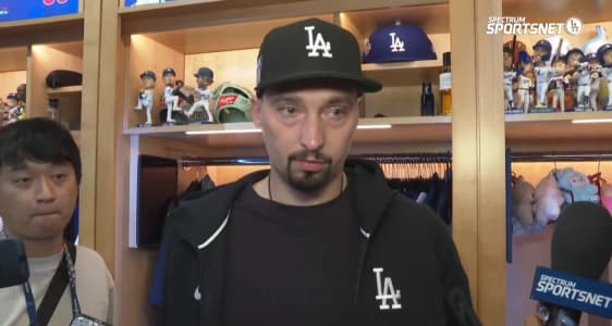 Dodgers pitcher Blake Snell speaks to the media about being in unlucky against the Blue Jays #bluejays #mlb