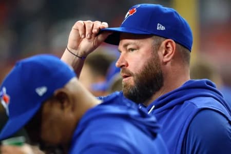 Toronto Blue Jays manager John Schneider against the Arizona Diamondbacks at Chase Field.
