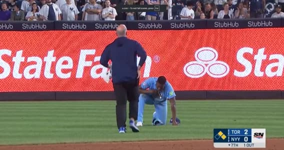 Jesus sanchez leaves the game in New York