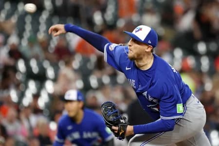 Toronto Blue Jays pitcher Jeff Hoffman (23) throws during the seventh inning against the Baltimore Orioles at Oriole Park at Camden Yards.