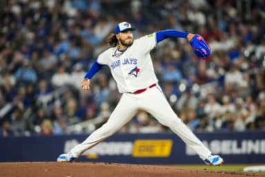 Toronto Blue Jays Cody Ponce (66) pitches to the Colorado Rockies during the first inning at Rogers Centre.