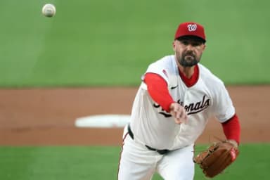 Washington Nationals starting pitcher Matt Waldron (56) throws during the first inning against the Colorado Rockies at Nationals Park